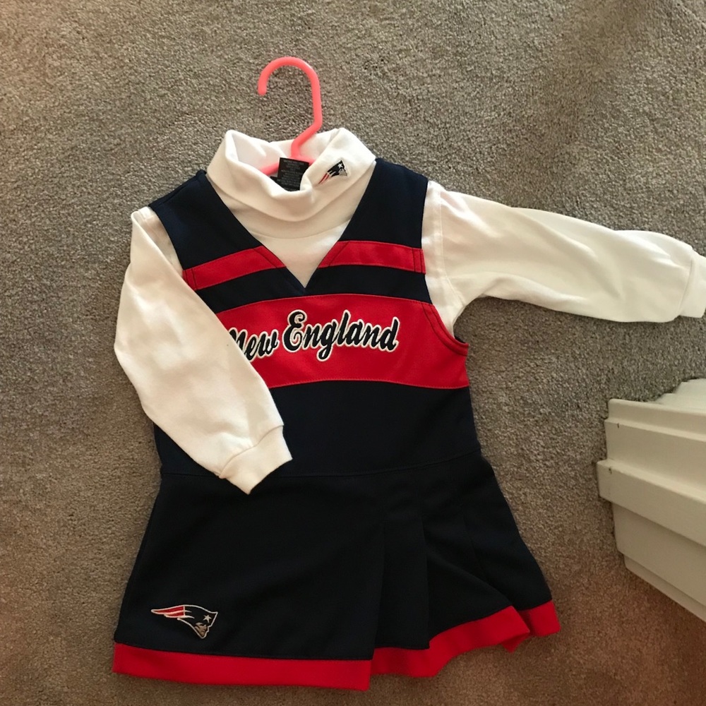 New England Patriots toddler 2T cheerleader dress.